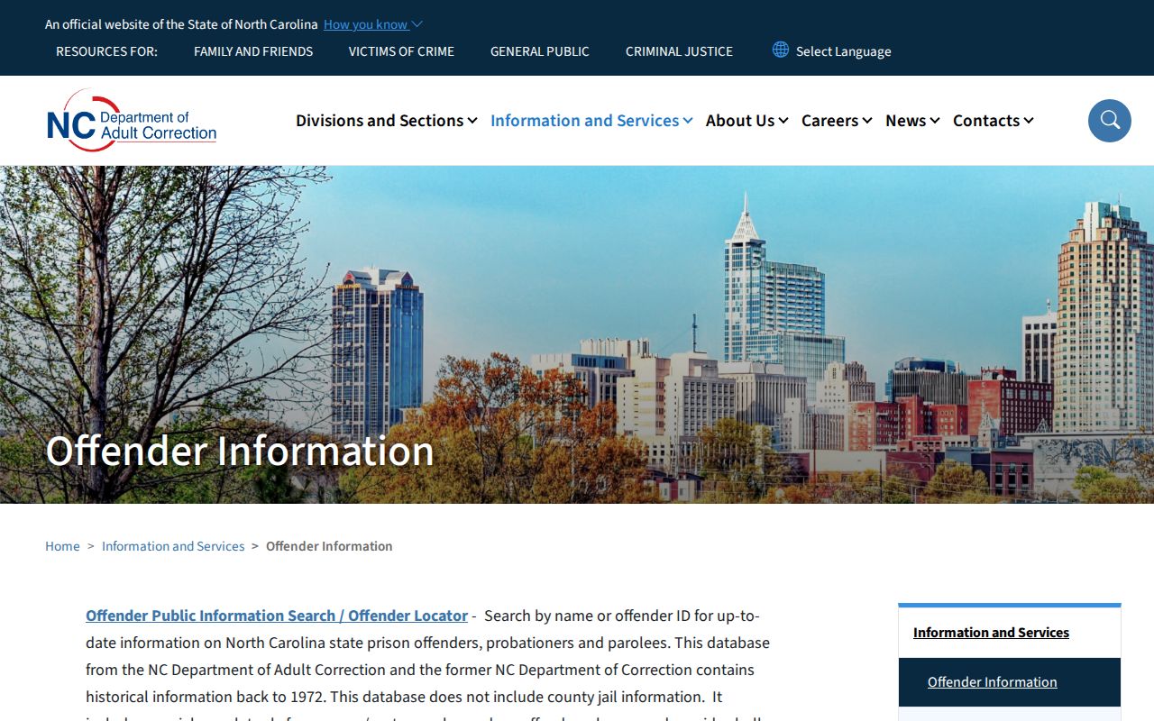 North Carolina offender search limits for Randolph County arrest and jail records